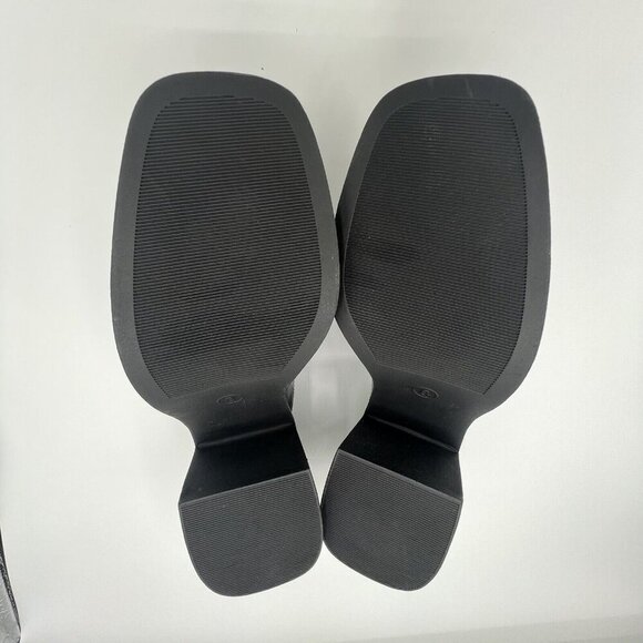 Wild Fable Women’s Eileen Mule Black Slip On Shoes Size 8 Chunky Faux Leather - Picture 5 of 7